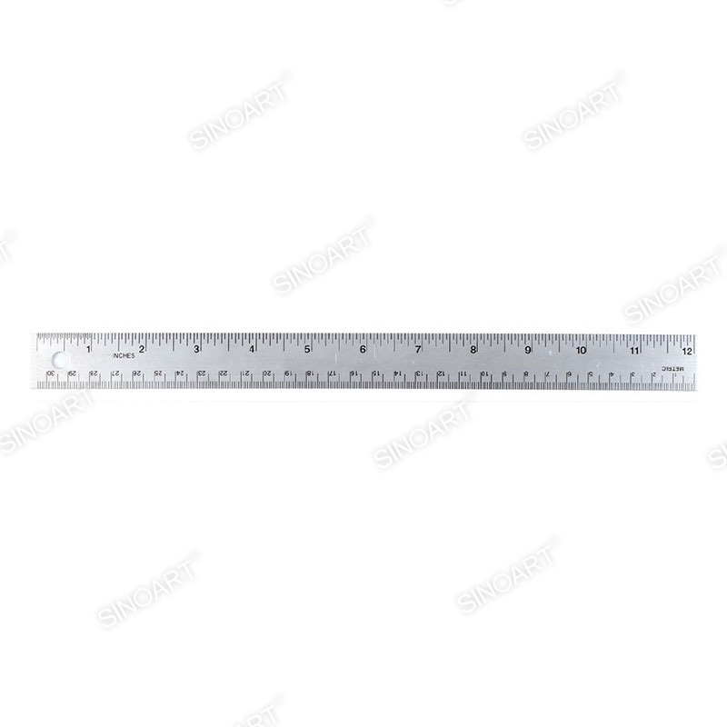 3mm thick Aluminum Ruler 3.7cm wide Drafting tool
