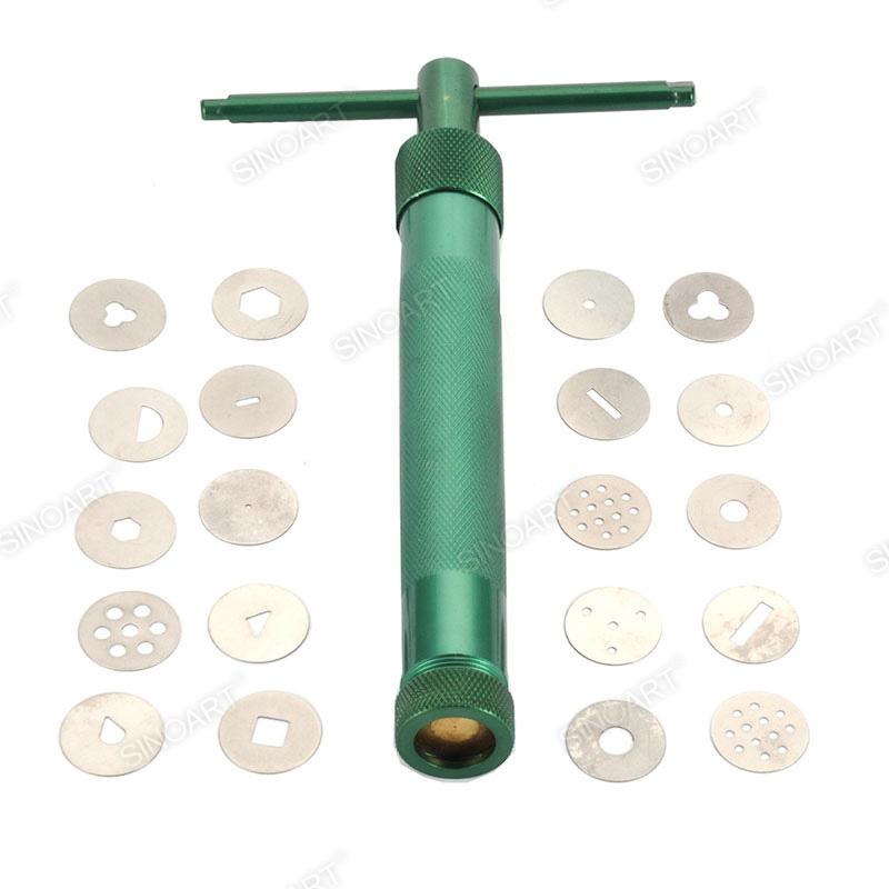 20 discs Professional Clay Extruder Decorating Tool Set Pottery & Ceramic Tool 