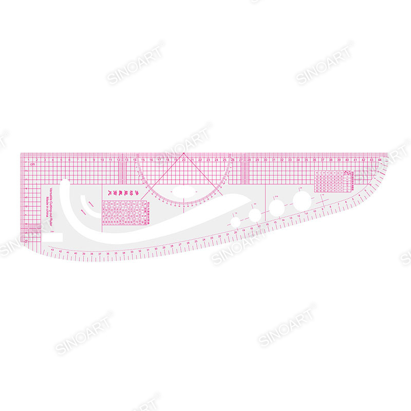 Sandwich line garment ruler Transparent Sewing Project and DIY Drafting tool