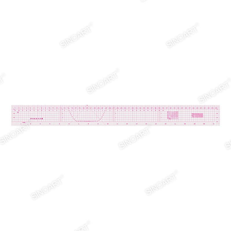 Sandwich line garment ruler Transparent Sewing Project and DIY Drafting tool