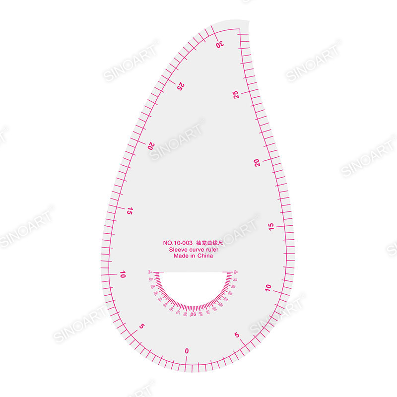Sandwich line garment ruler Transparent Sewing Project and DIY Drafting tool