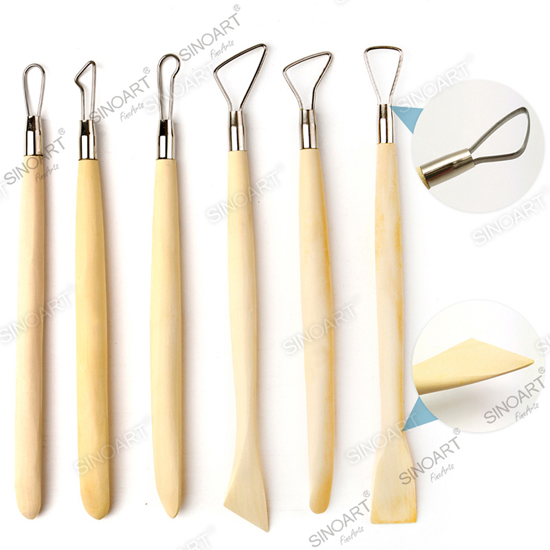 6pcs Pottery ribbon tool 8inch Sculpting Tool Pottery & Ceramic Tool