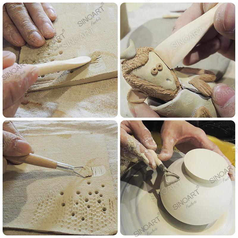 6pcs Pottery ribbon tool 8inch Sculpting Tool Pottery & Ceramic Tool