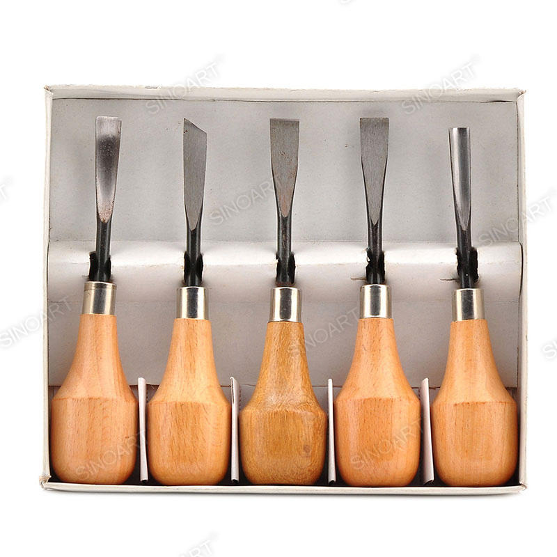 5 shapes Wood carving chisel set Handmade Crafting Chisel Sculpture & Carving Tool