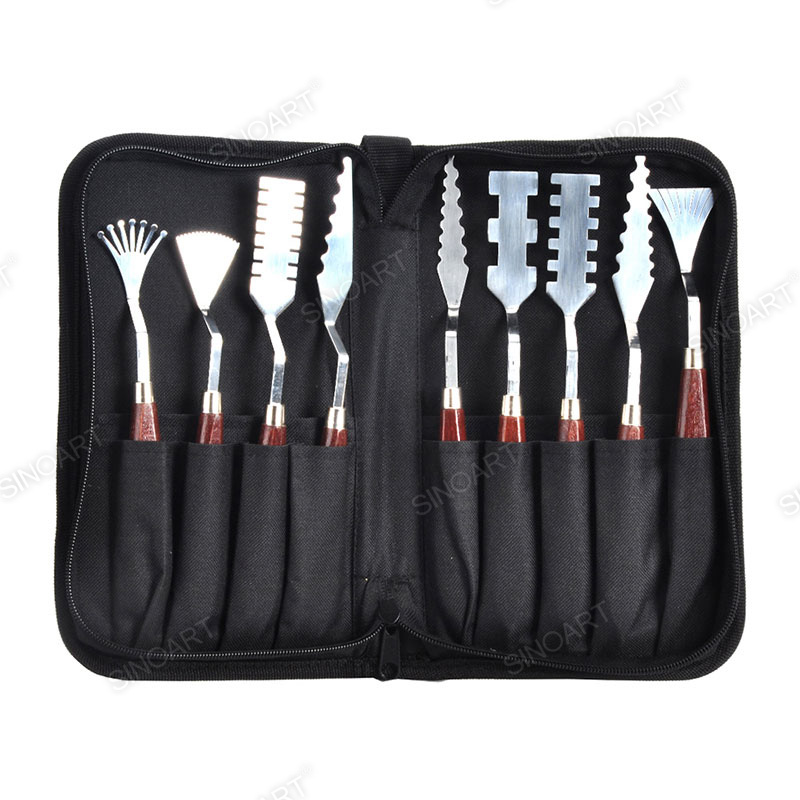 9pcs Palette Knife Value Set with a holder Painting Knife