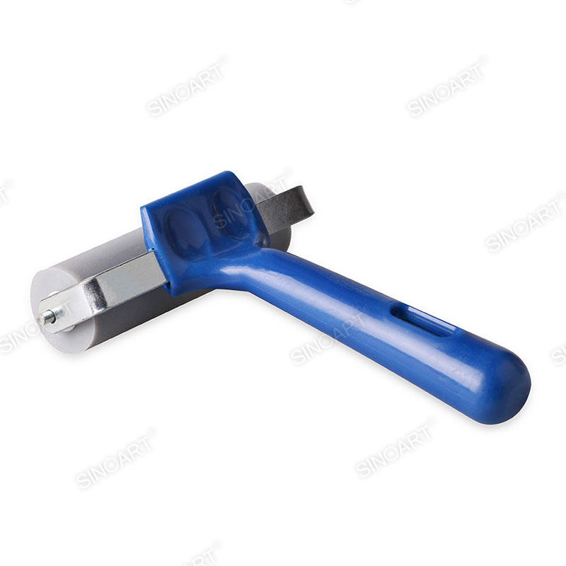 Soft Rubber Brayer plastic handle craft work Block Roller Printing Tool 