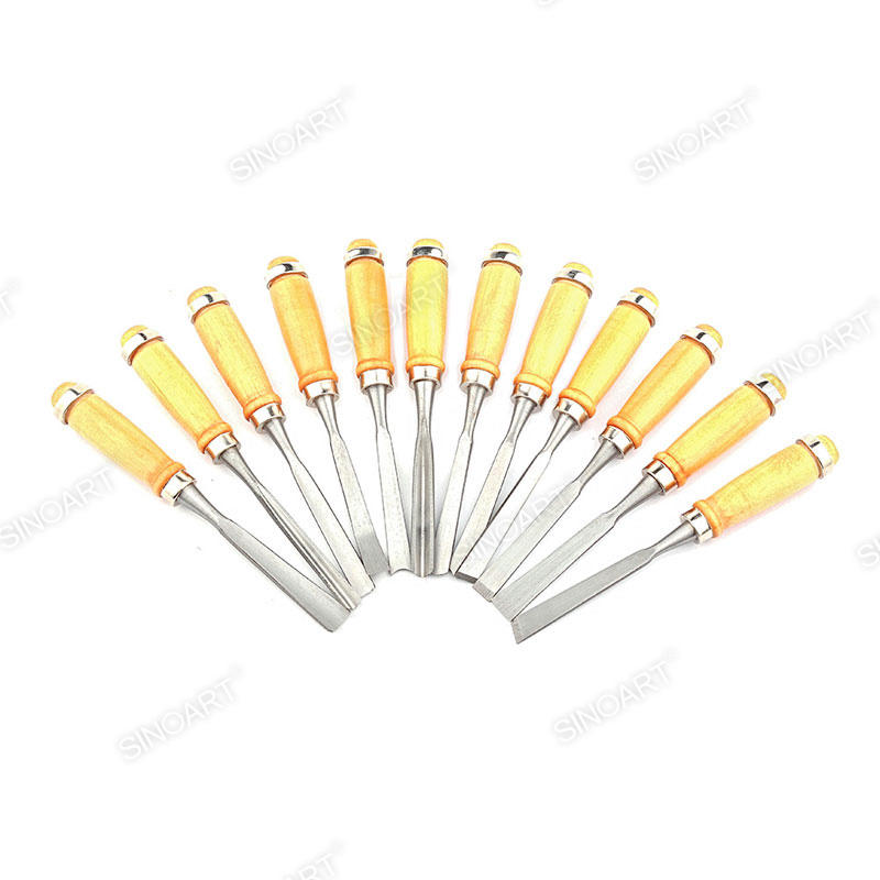 12pcs Wood Carving Chisel Set Handmade Crafting Chisel Sculpture & Carving Tool