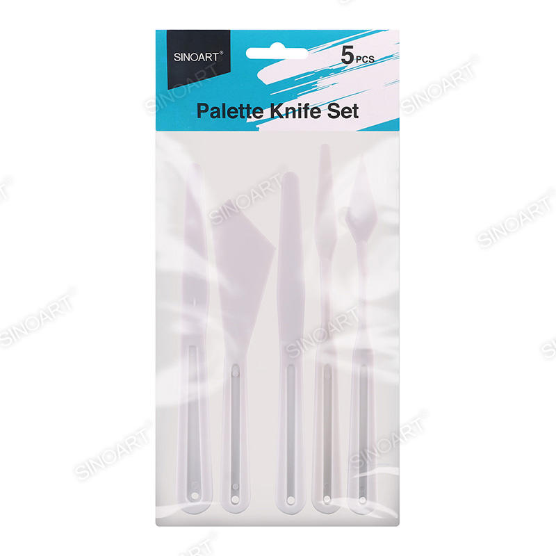 5pcs Plastic palette knife white Painting Knife