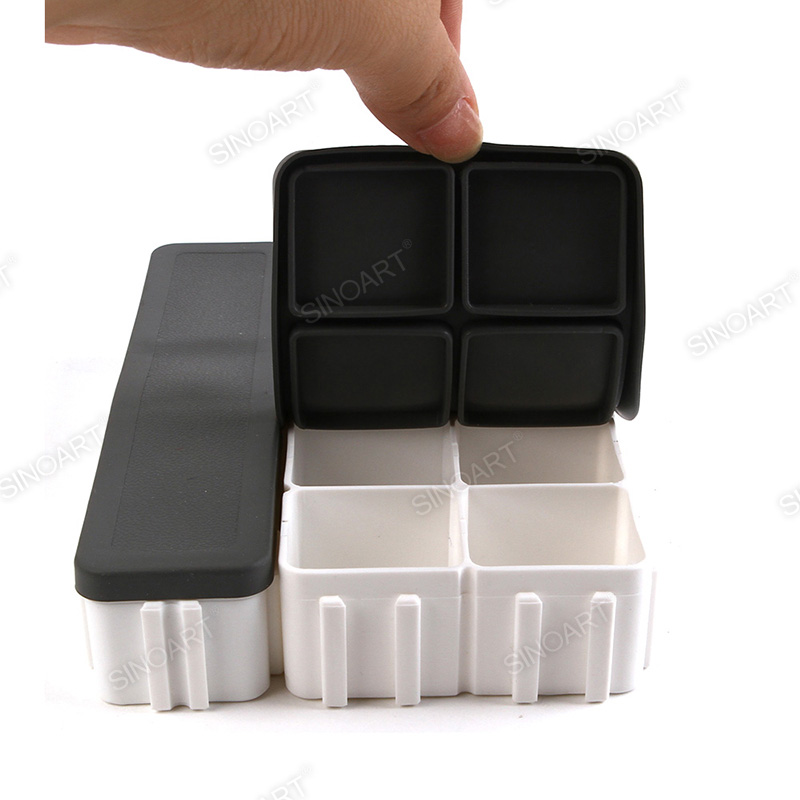 13 wells Transformer Plastic Palette 11x16cm With lid Rectangle Palette