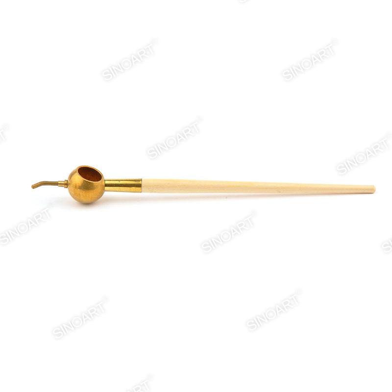 Tjanting with copper wooden handle copper head Pottery & Ceramic Tool 