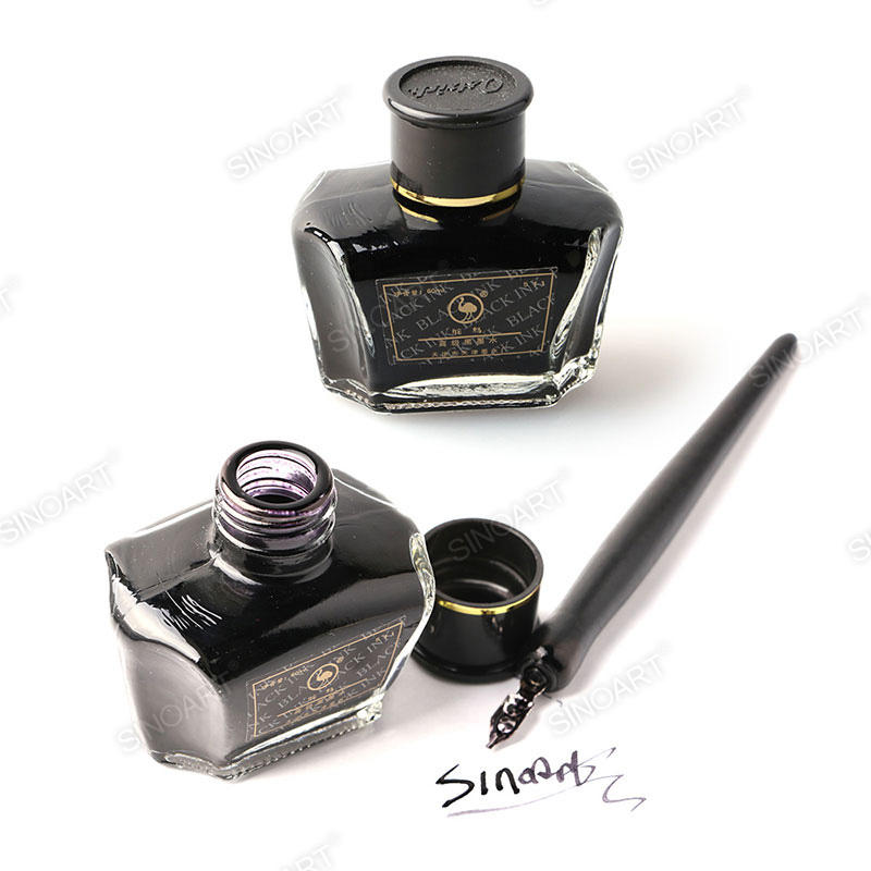 60ml Calligraphy & Drawing Ink glass bottle Fountain Glass Dip Pen Ink 