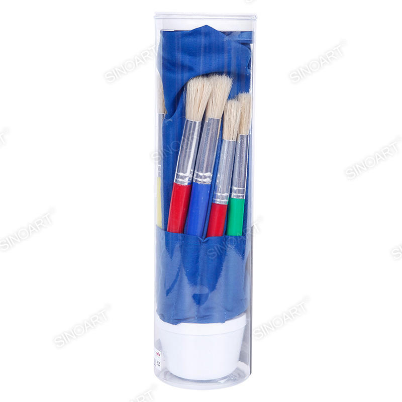 10pcs Brush plastic tube short handle Brush Set