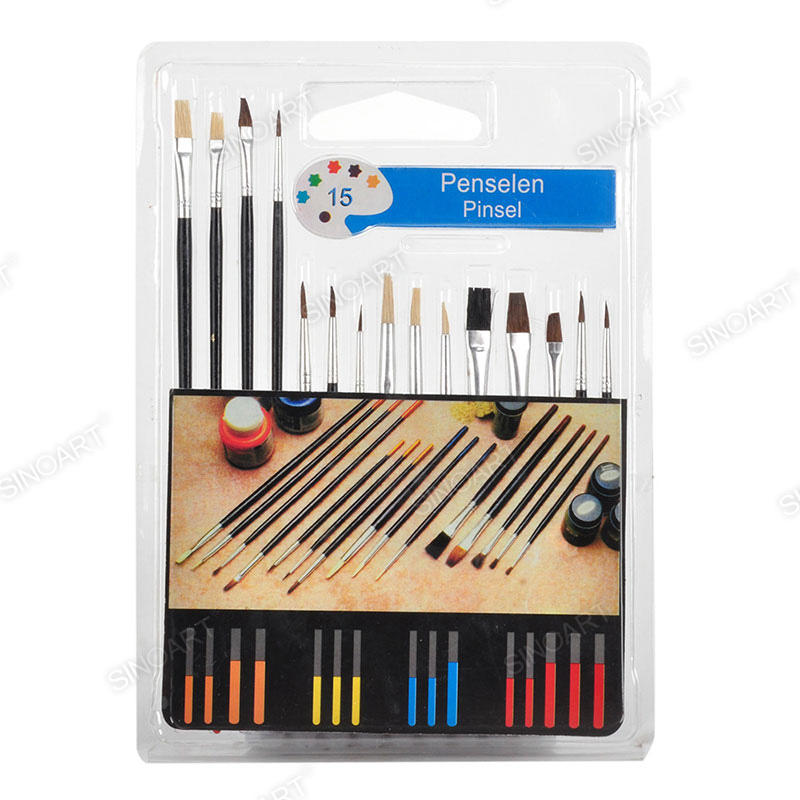 15pc set acrylic & water color brush Brush Set