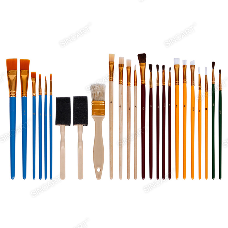 25pcs Brush various brushes and sponge Brush Set