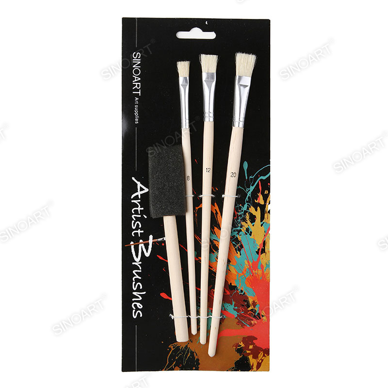 Sponge brush Bristle Brush Set 4pcs Brush Set