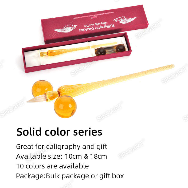 Glass Pen gift box Glass Dip Pen with holder Calligraphy