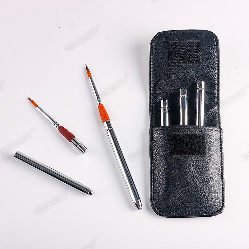 5pcs Pocket Brush Set round synthetic Brush Set