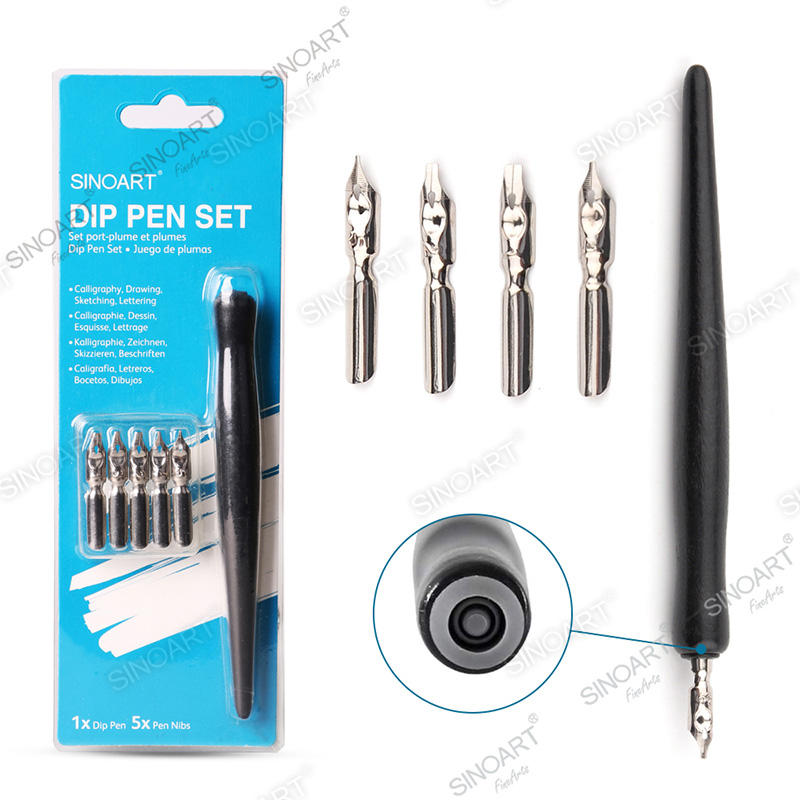 Calligraphy Set with 5 Pieces Replacement Nibs Dip Pen Set
