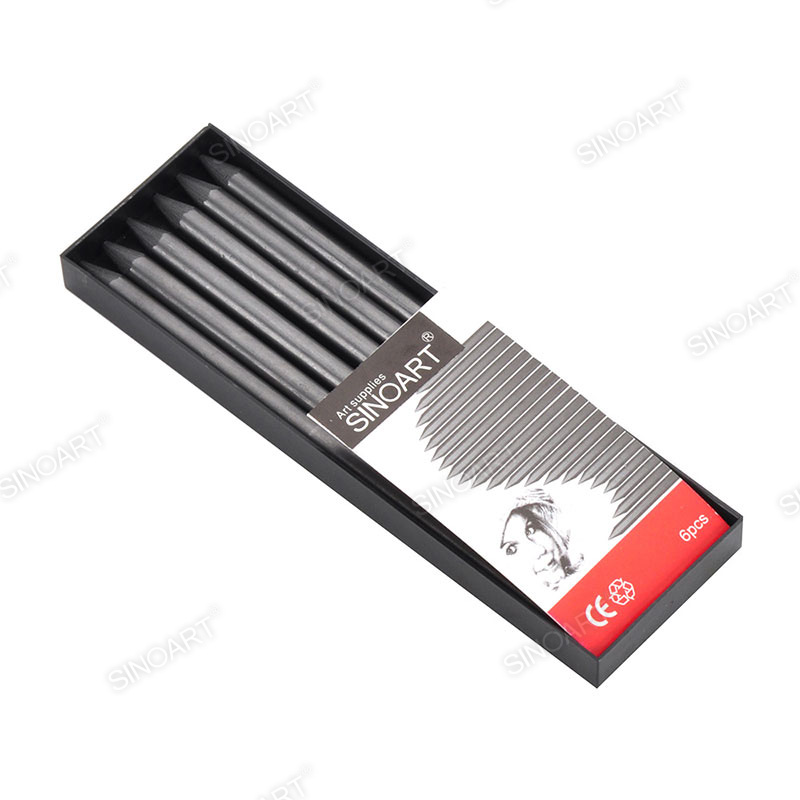 6pcs Graphite lead refills HB 2B 4B 6B 8B with Storage Box Drawing & Sketching