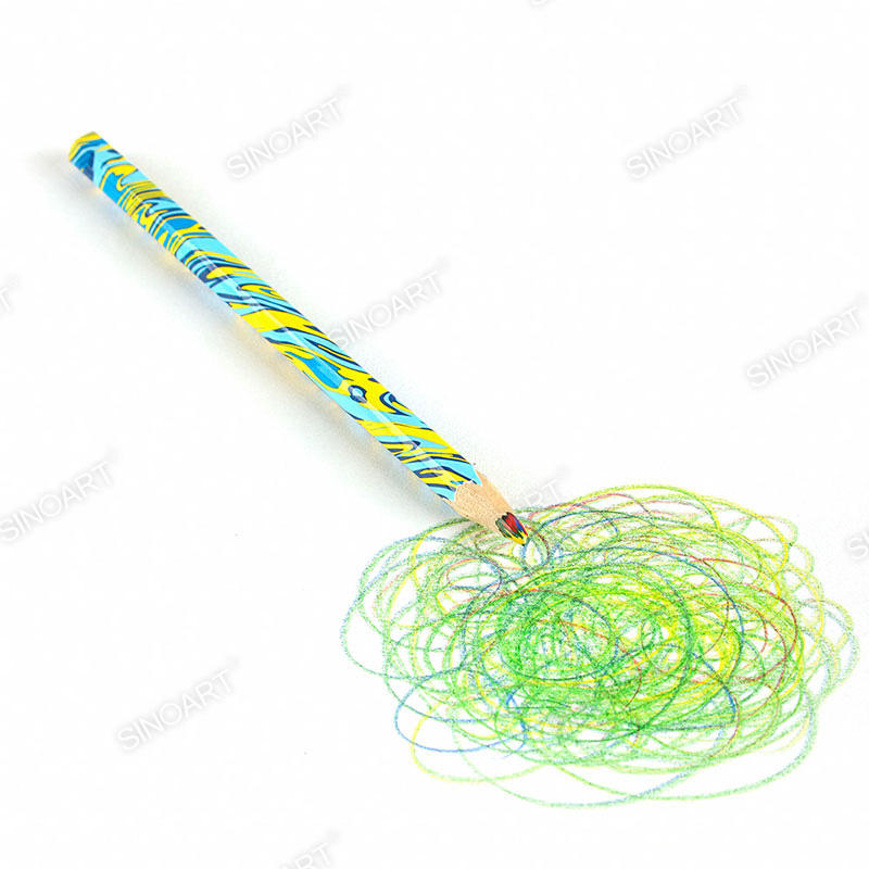 Dia.10mm Rainbow color pencil Multicolored Pencils Drawing & Sketching
