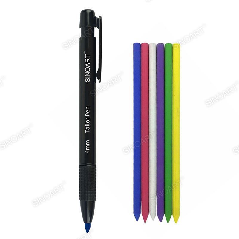 Tailor Chalk Pen Set 6 Spare Chalks Assorted Colour Set Drawing & Sketching
