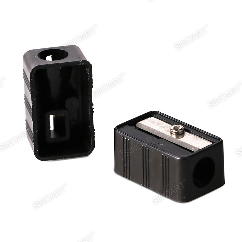 12x27x16mm Plastic Pencil Sharpener black Drawing & Sketching