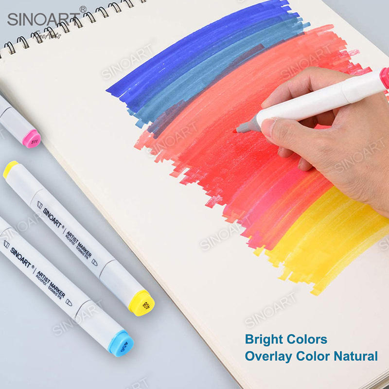 120 colors artist markers dual-use fiber tip Marker Alcohol-Base Markers