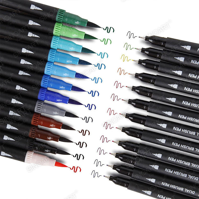 Dia. 10mm Dual-Tip Markers triangle barrel Watercolor Marker