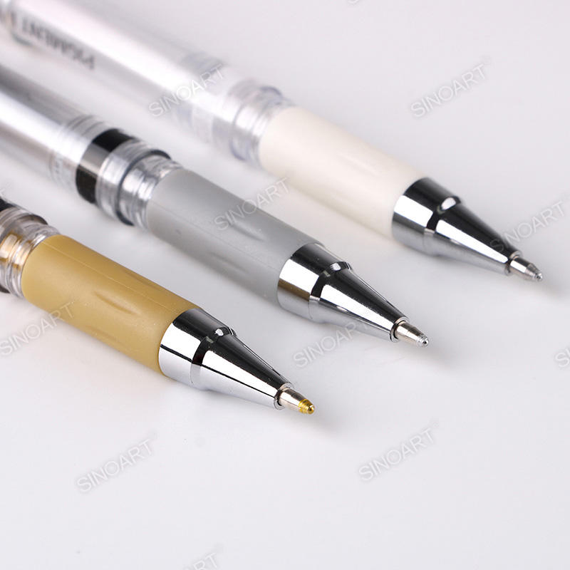 Golden Silver & White colors Fine Point pen Pigment ink Drawing Pen 