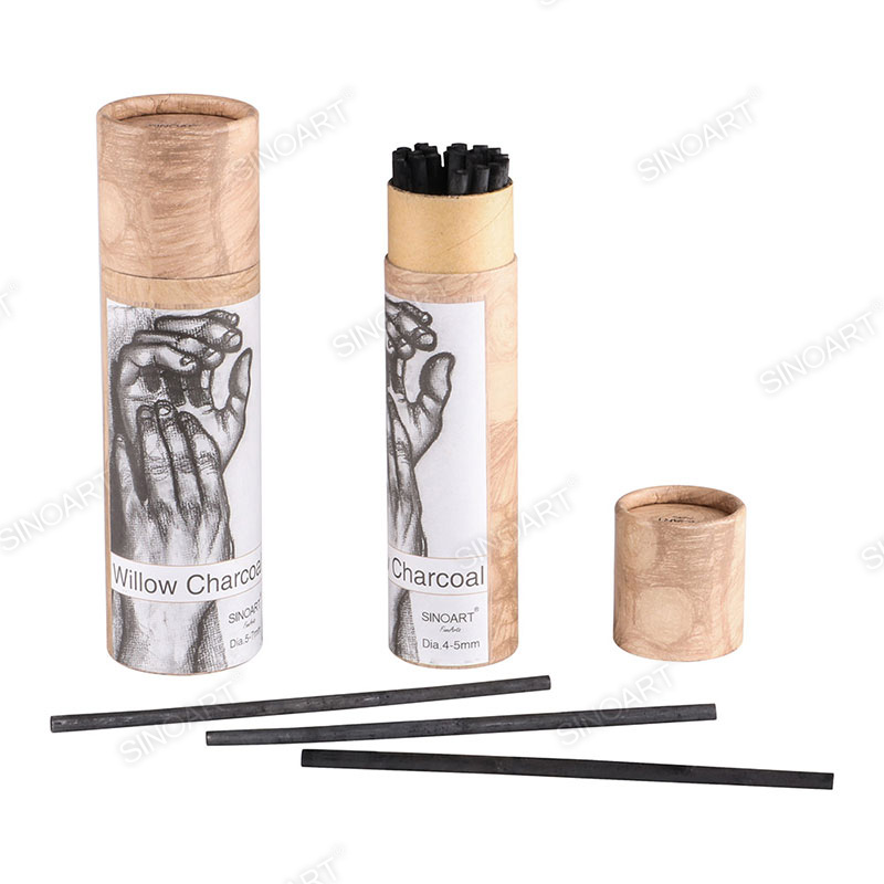 25pcs Willow Charcoal Length 135mm black Drawing & Sketching