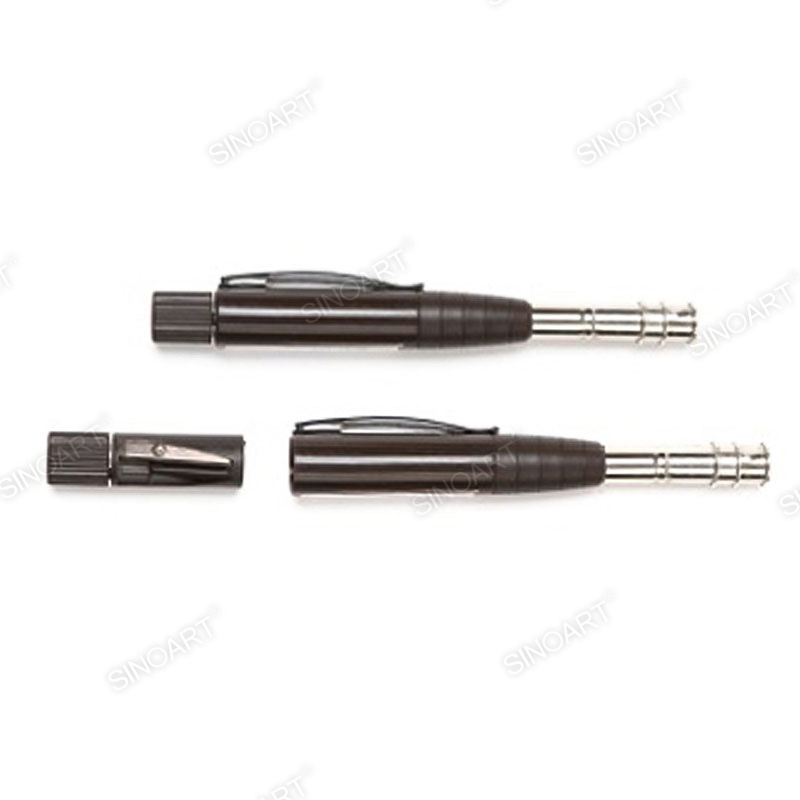 Dia.8mm Plastic pencil extension Brown Drawing & Sketching