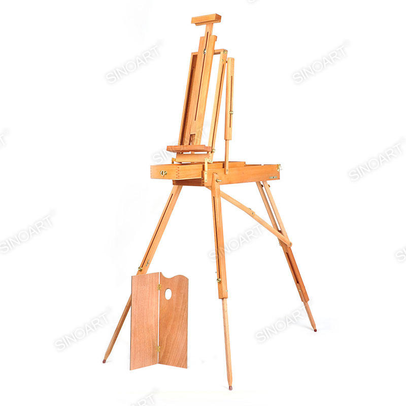 70x93x180cm Wooden Large French Field Studio with Foldable palette Sketch Box Easel 