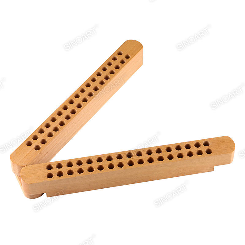 Wooden Pencil Brush Stand Collapsible Display Easel