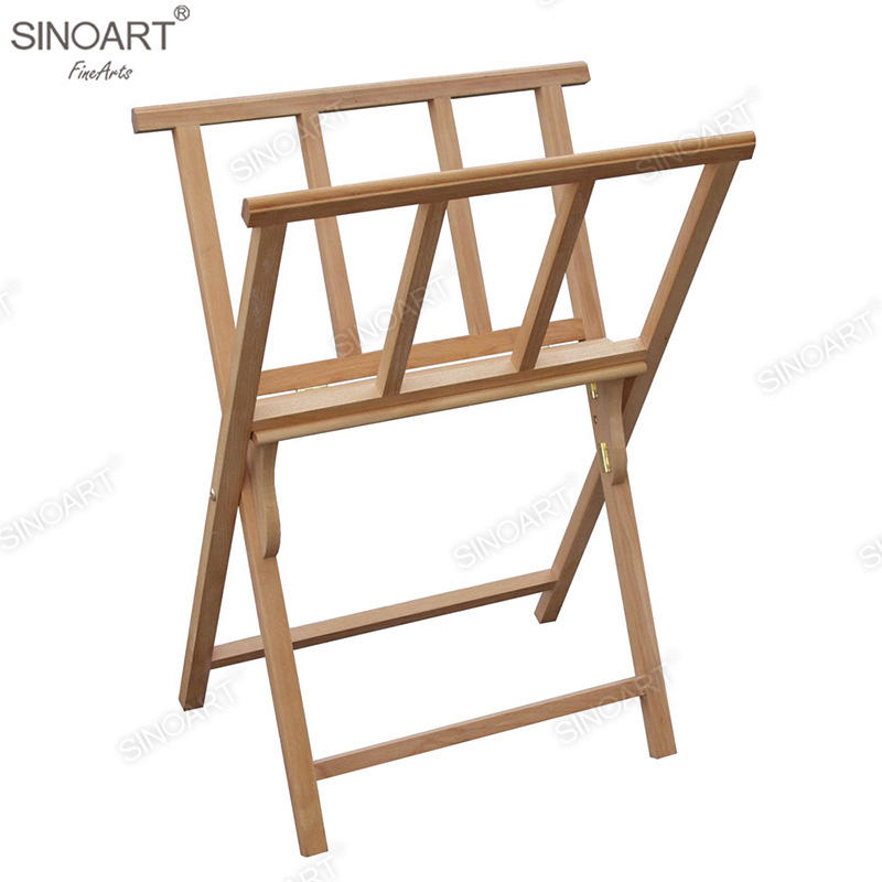 Wooden Print Rack Portable Folding Book Stand Display Easel