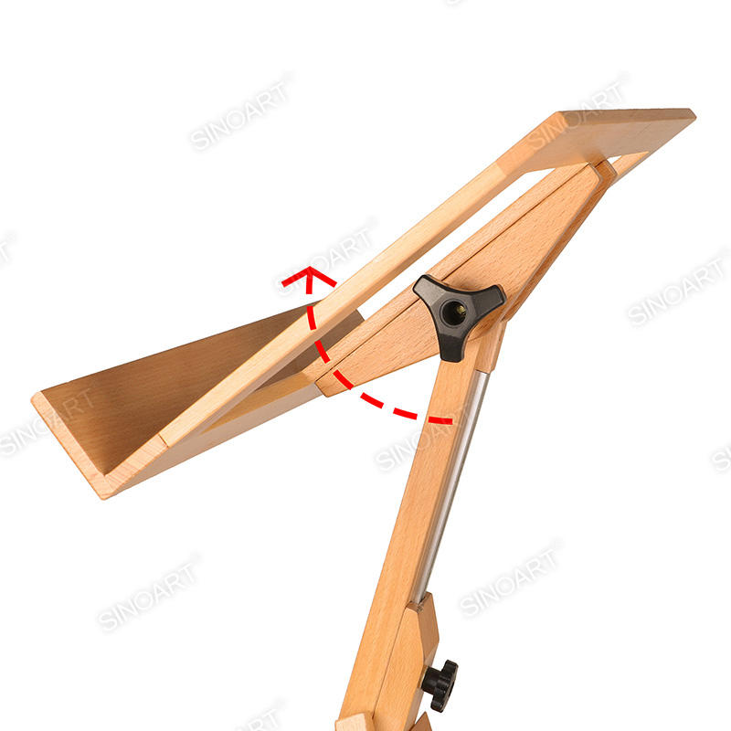 Wooden Standing Tripod Adjustable Display Easel