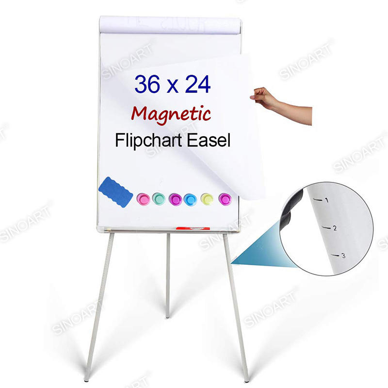 Magnetic Memo Board Pin Board Tripod Display Adjustable Dry Erase Display Whiteboard Easel