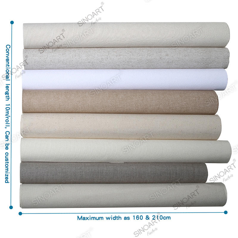480G Acrylic Triple Primed Artist Painting Unbleached Cotton Canvas Roll