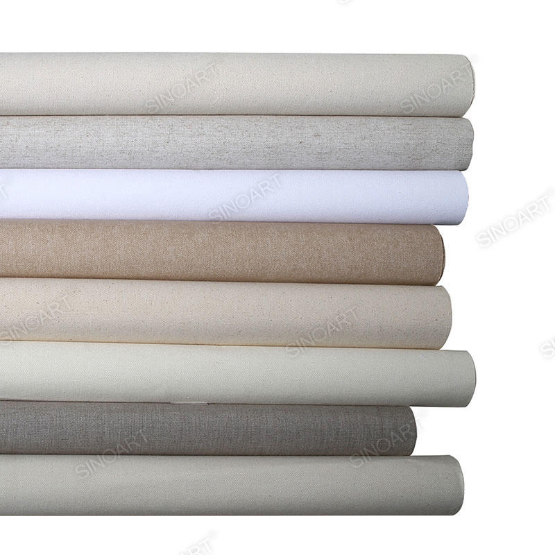 340G Acrylic Triple Primed Artist Painting Cotton & Linen & Polyester Mixed Canvas Roll