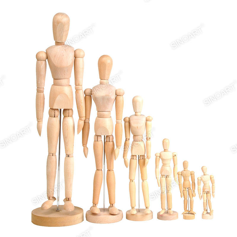Wooden Human Artists Figure Jointed Mannequin for Drawing Sketching Manikin  