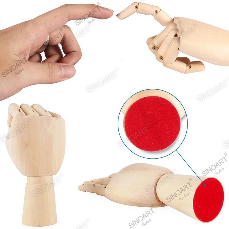 Hand Wooden Human Artists Figure Jointed Mannequin for Drawing Sketching Manikin  