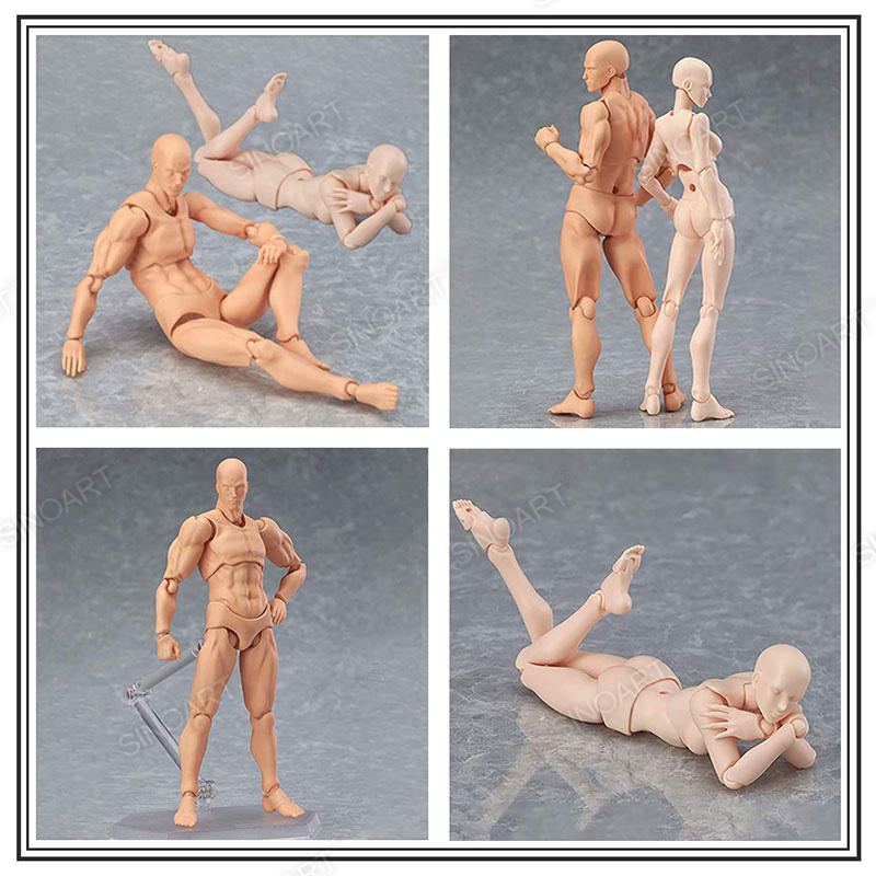 Plastic Human Artists Figure Jointed Mannequin for Manga Drawing Sketching Manikin