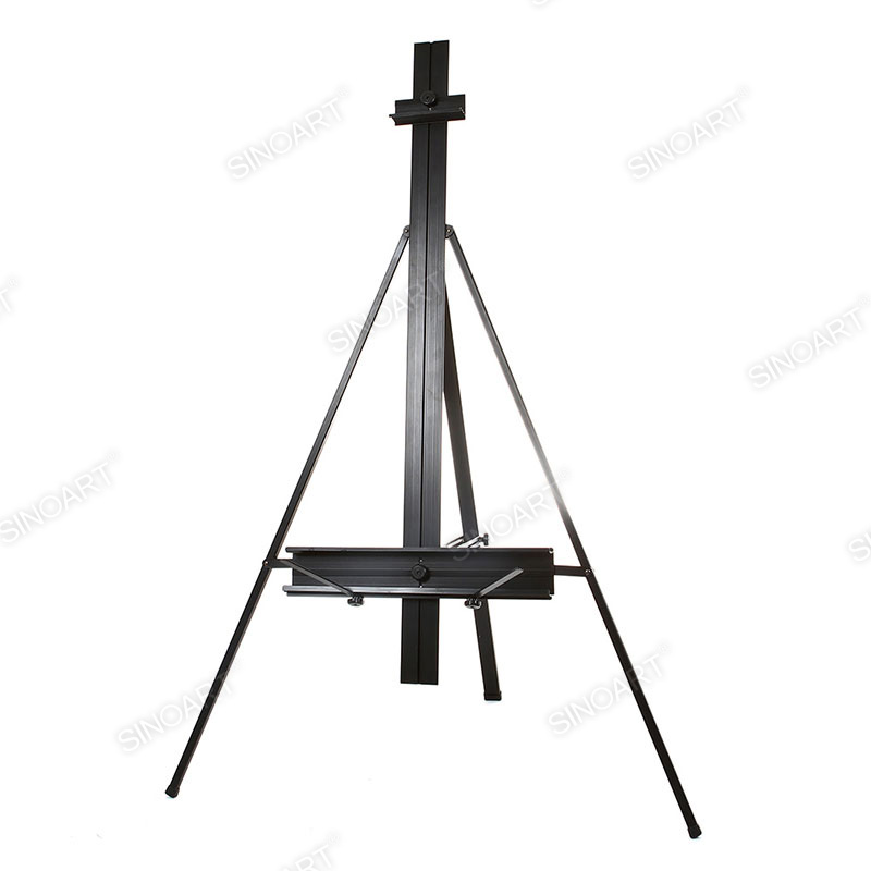 107x87x155.5cm Large Aluminum Adjustable Sketch Studio Black Metal Easel