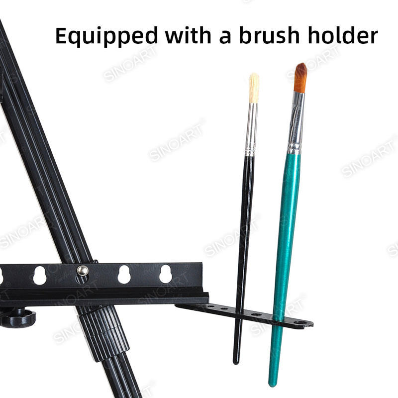 114x97x166cm Deluxe Aluminum Field Portable Painting Adjustable Watercolor Folding Metal Easel 