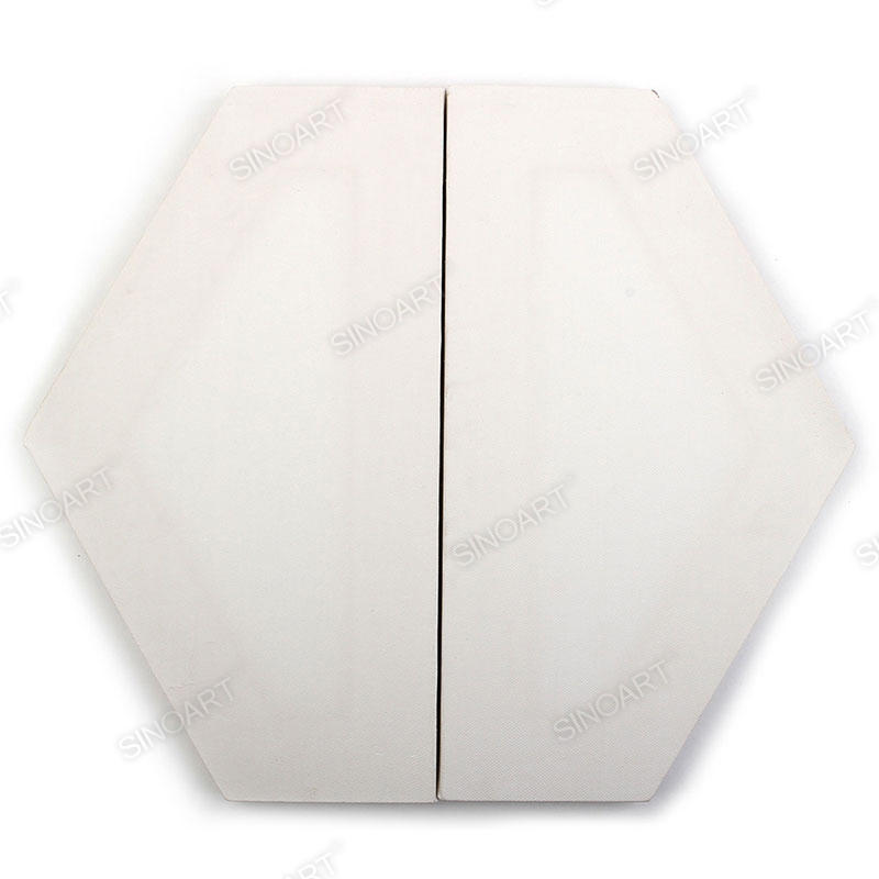 Two-in-One Hexagonal Artist Cotton Blank Painting Stretched Canvas