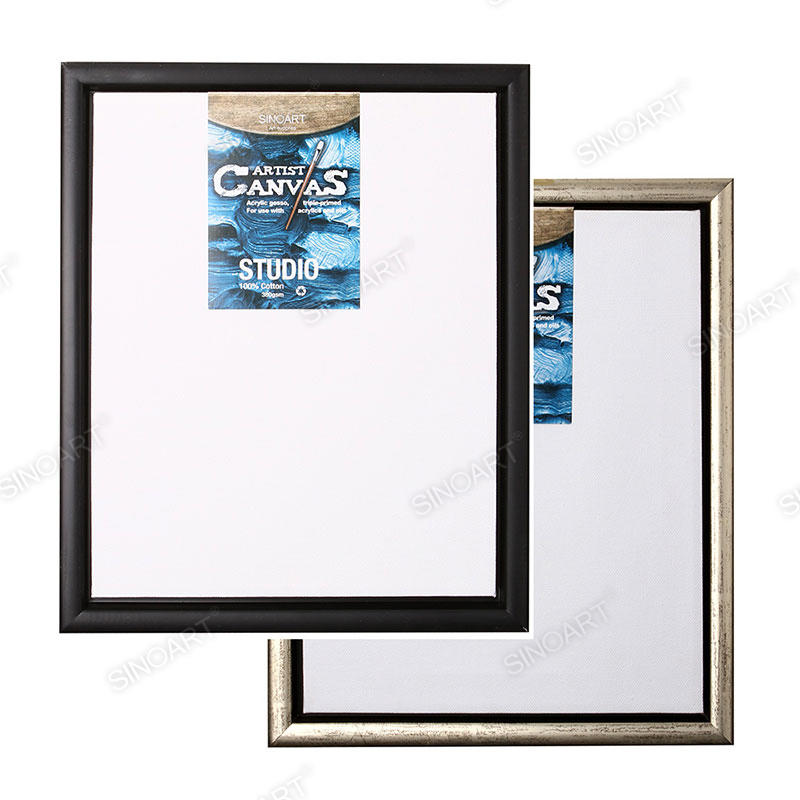 Wooden Frame Set Display Blank Painting Cotton Stretched Canvas