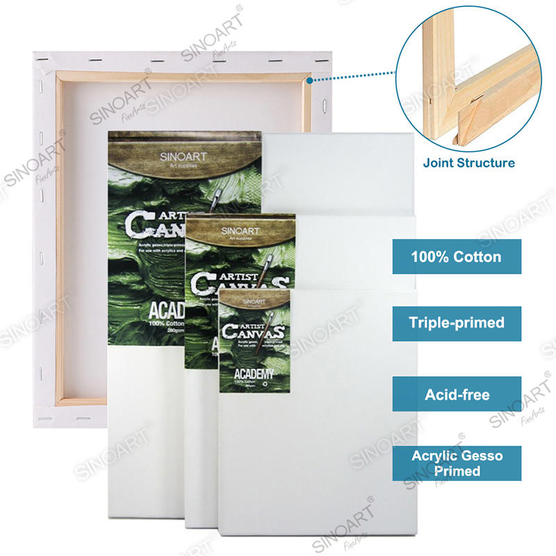 Nested Value Canvas Set Artist Cotton Blank Painting Stretched Canvas