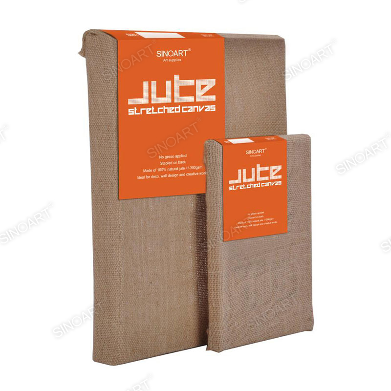 Jute Natural Burlap Creative Acid Free Decorative Painting Stretched Canvas