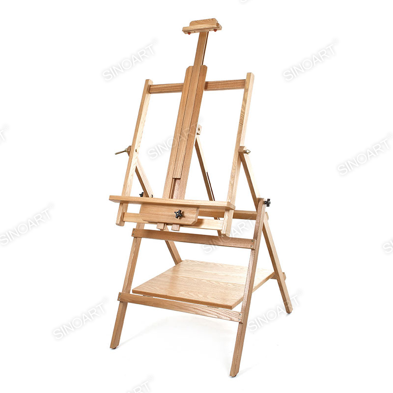 60x68x180cm Heavy Duty Large Adjustable H-Frame Studio Easel Wooden Easel