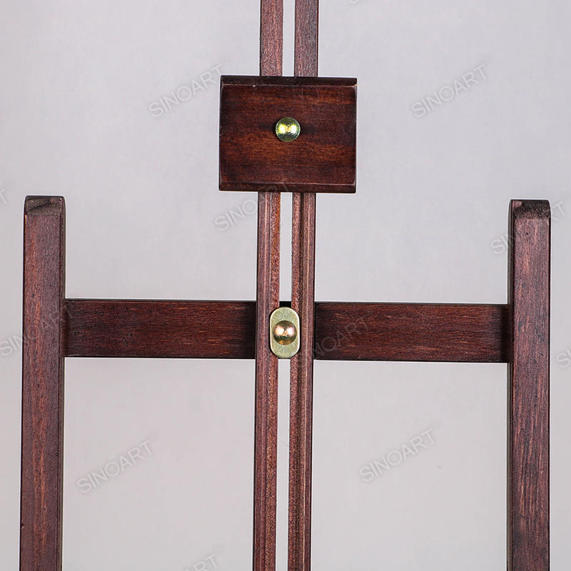 28x32x96cm Antique Brown Mahogany Artist Sketch Box Table Desktop Portable Wooden Easel