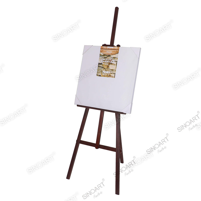 92x84(185)cm Antique Brown Mahogany Artist Lyre H-Frame Studio Adjustable Display Wooden Easel